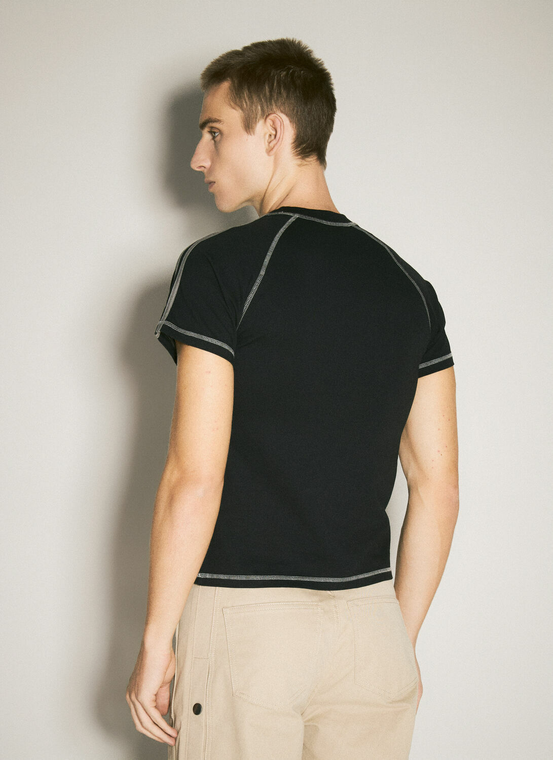 Martine Rose Raglan Shrunken T-Shirt