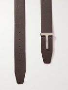 TOM FORD - 4cm Reversible Full-Grain Leather Belt - Brown
