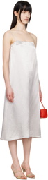 Max Mara Leisure Gray Aerosi Midi Dress