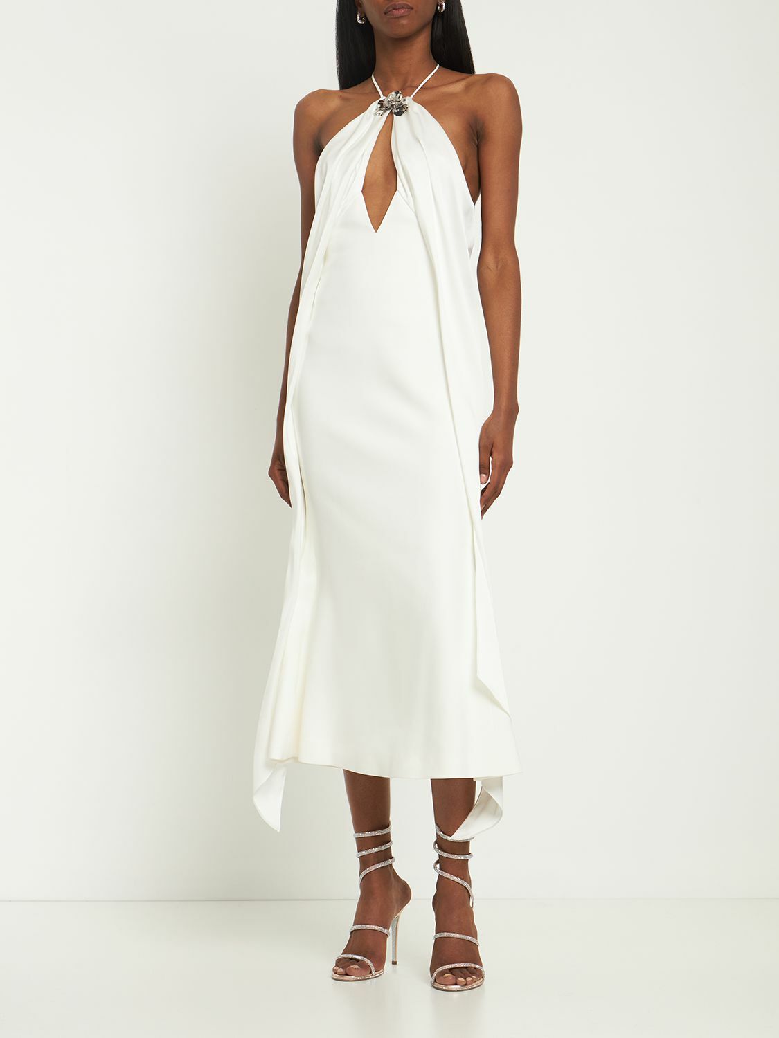 embroidery cut long dress LORINA DRESS main image 0