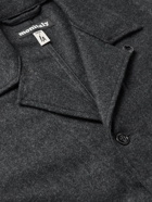Monitaly - Wool-Blend Flannel Jacket - Gray