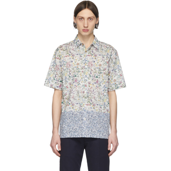 Photo: Paul Smith White Floral Short Sleeve Shirt