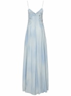 ERMANNO SCERVINO Embroidered Satin Maxi Dress