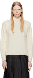 Cawley Off-White Rib Turtleneck