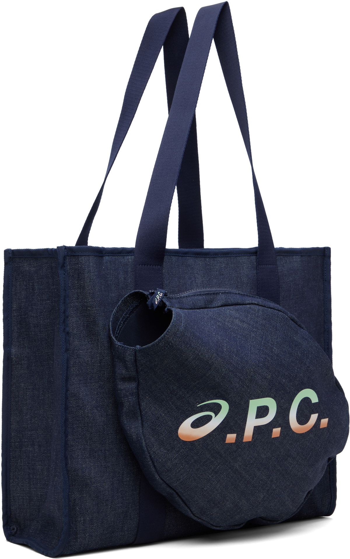 A.P.C. Navy ASICS Edition Racket Tote A.P.C.