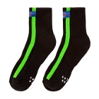 ADER error SSENSE Exclusive Black ASCC Stripe Socks