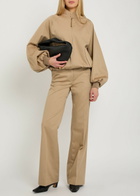 Gabriela Hearst Vesta Straight-leg Cotton Trousers Camel
