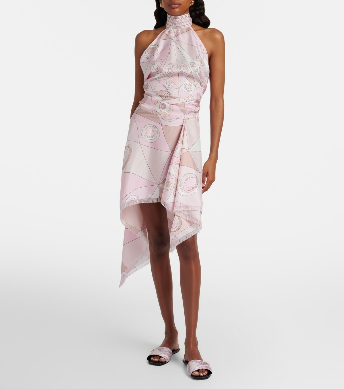 Pucci Occhi silk twill top