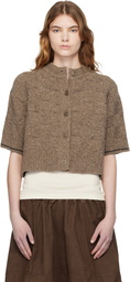 YMC Brown Kwai Knit Cardigan