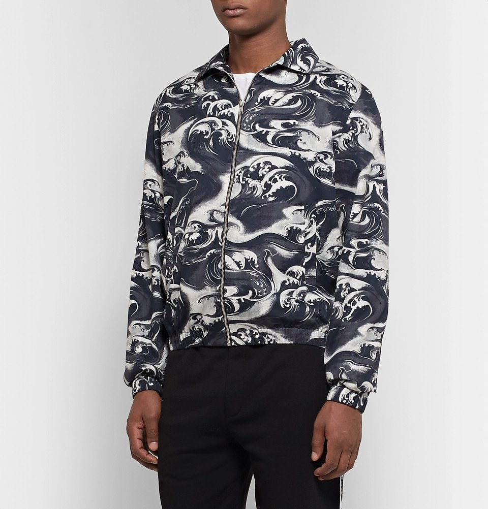 McQ Alexander McQueen - Appliquéd Printed Cotton-Twill McQ Alexander McQueen - Appliquéd Printed Cotton-Twill