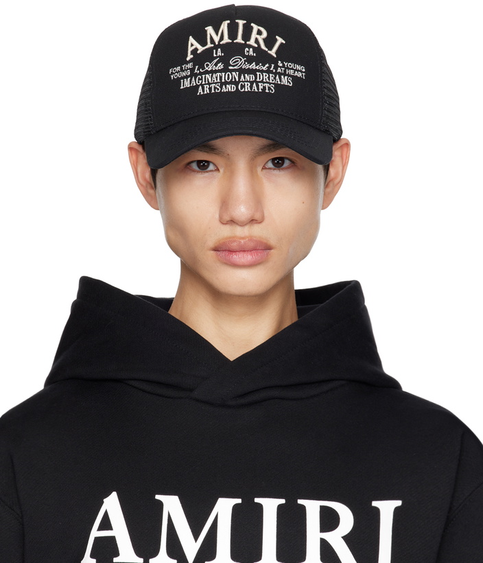 Photo: AMIRI Black 'Arts District' Trucker Cap