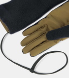 Loro Piana Shearling-trimmed technical gloves