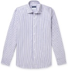Peter Millar - Striped Cotton-Chambray Shirt - Blue