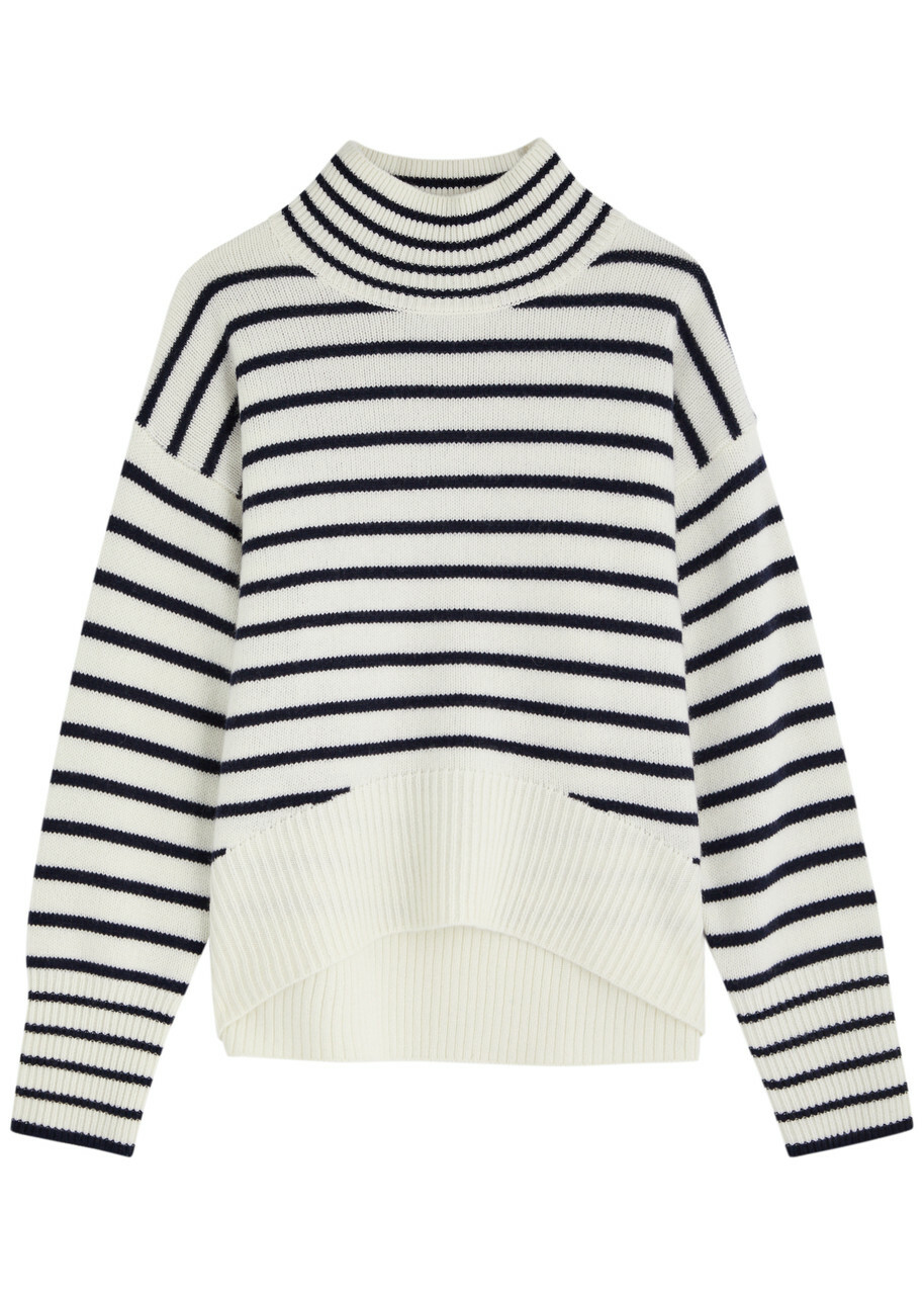 Aexae Striped-intarsia Cashmere Jumper Stripe