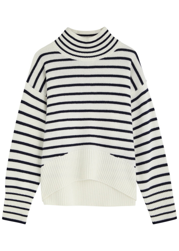 Photo: Aexae Striped-intarsia Cashmere Jumper Stripe