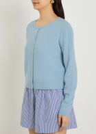 Reformation Clara Cashmere Cardigan Light Blue