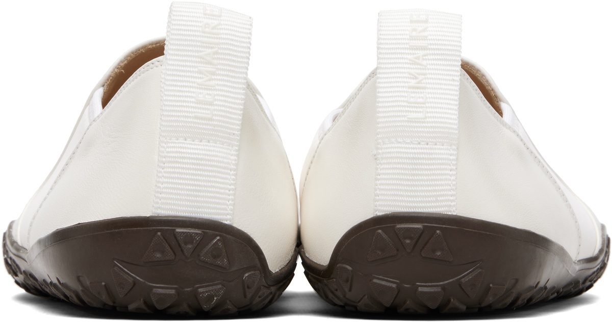 LEMAIRE White Vibram Glove Slip On Leather Sneakers