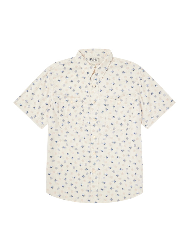 Photo: RRL - Printed Linen and Cotton-Blend Shirt - Neutrals