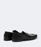 The Row Theo leather penny loafers