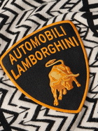 Rhude - Lamborghini Logo-Applquéd Fringed Merino Wool-Blend Scarf