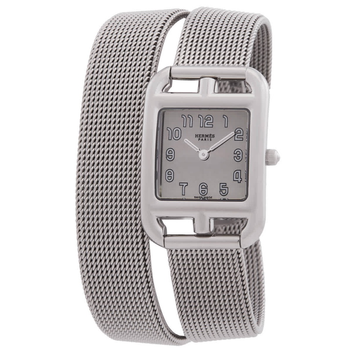 Photo: Hermes Cape Cod Quartz Silver Dial Ladies Watch W045767WW00