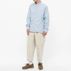 Beams Plus Men's Button Down Oxford Shirt in Blue