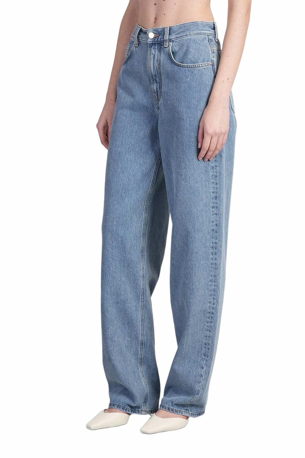 Loulou Studio Samur Jeans In Blue Cotton Loulou Studio Loulou Studio Samur Jeans In Blue Cotton Loulou Studio