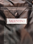 Valentino Garavani - Satin-Trimmed Wool-Blend Blazer - Brown