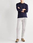 Altea - Dumbo Straight-Leg Stretch Lyocell and Cotton-Blend Twill Trousers - Gray