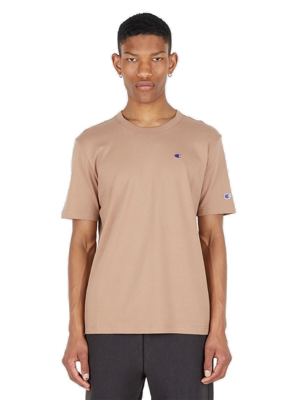 Photo: Athletic Jersey Combed T-Shirt in Brown