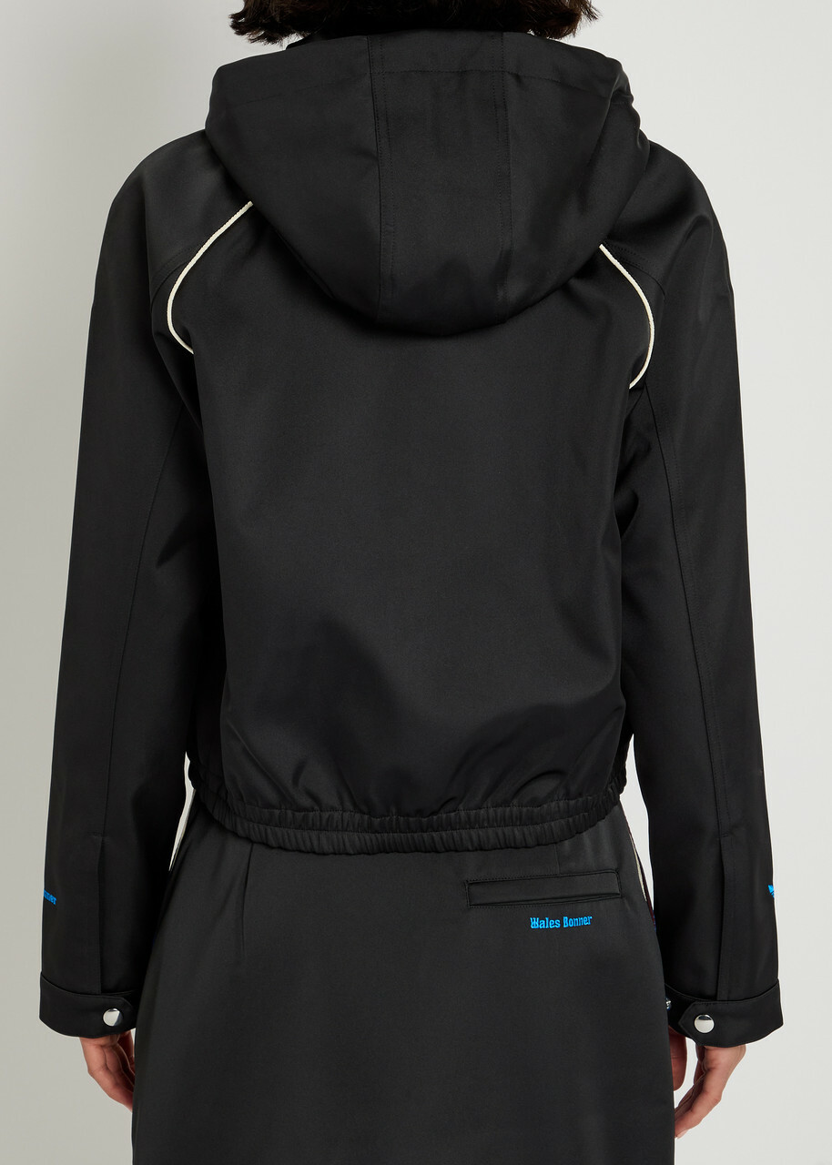 Adidas X Wales Bonner X Wales Bonner Hooded Satin Jacket Black