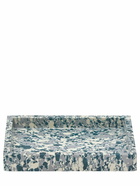 THE CONRAN SHOP - Marbled Teal Blue Desk Tray