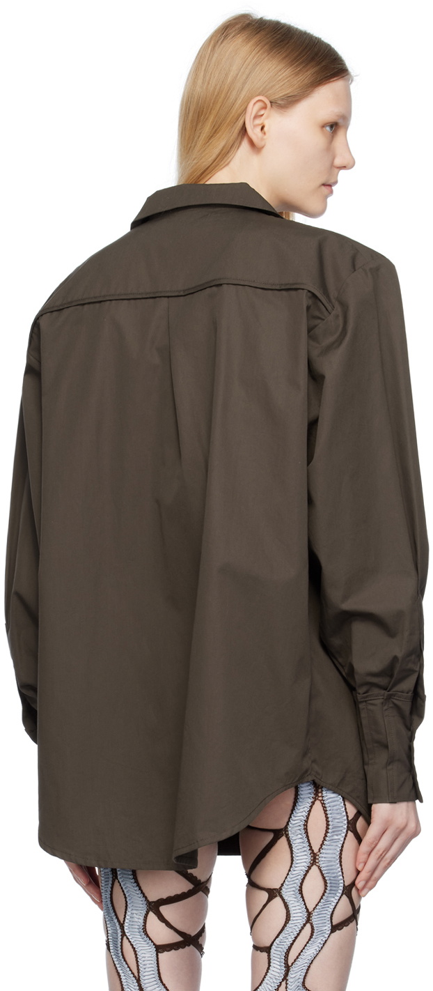 Sinéad O’Dwyer Brown Clasp Shirt