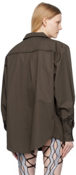 Sinéad O’Dwyer Brown Clasp Shirt