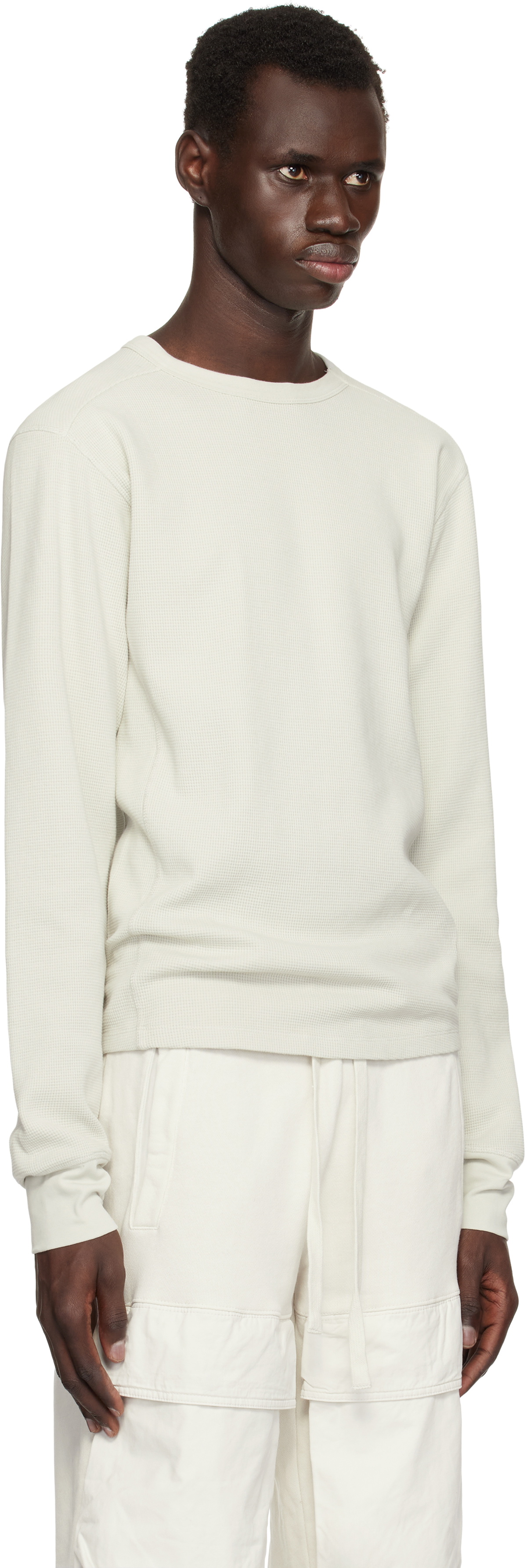 Entire Studios Off-White Thermal Long Sleeve T-shirt Entire Studios