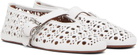 ALAÏA White Vienne Ballerina Flats