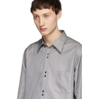 Cobra S.C. Grey Silk Double Button Shirt