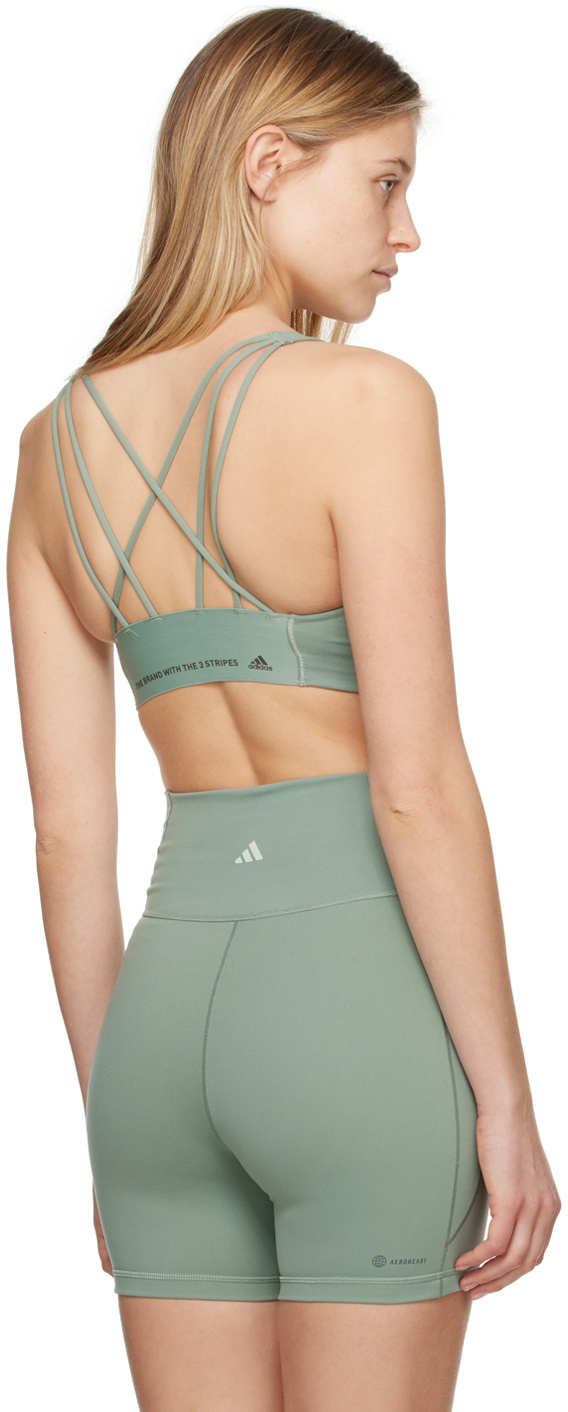 adidas Originals Green Coreflow Sport Bra