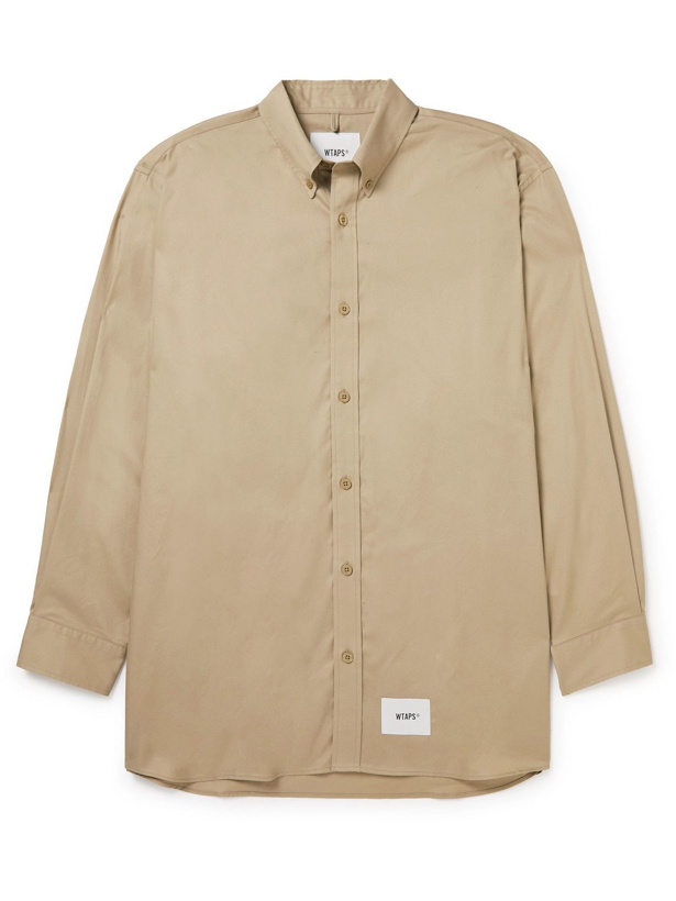 Photo: WTAPS - Button-Down Collar Cotton-Twill Shirt - Neutrals