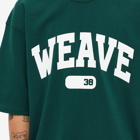 FrizmWORKS Men's Weave 38 Logo T-Shirt in Dark Green