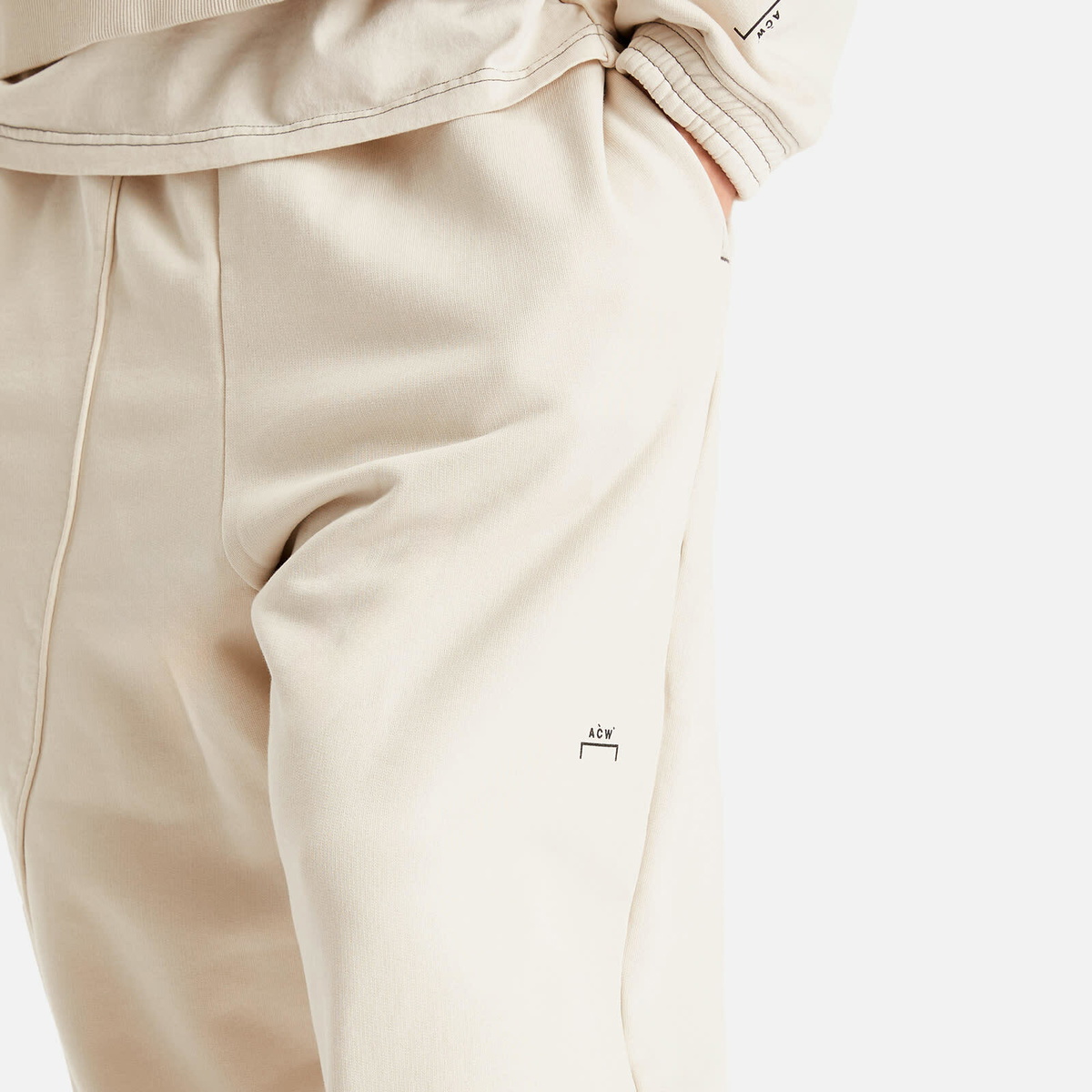 A-COLD-WALL* Men's Millbank Sweat Pants in Beige Bone
