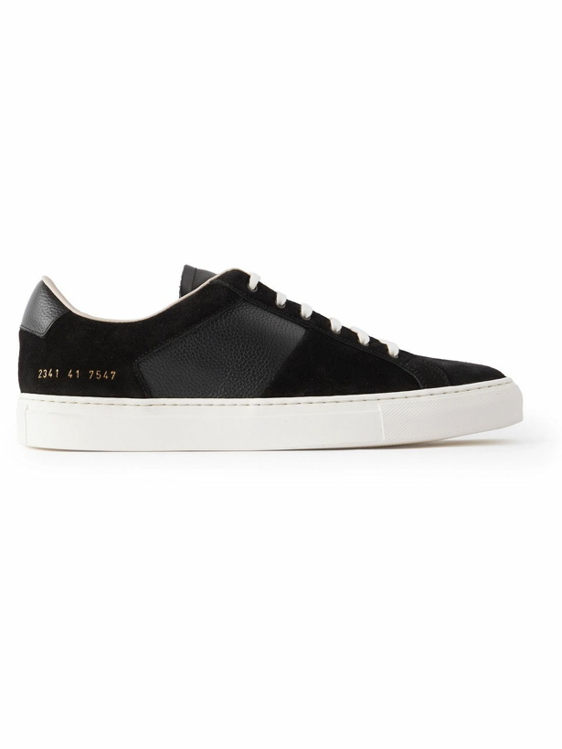 Photo: Common Projects - Winter Achilles Suede and Full-Grain Leather Sneakers - Black