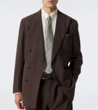 Dunhill Houndstooth silk tie