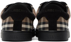 Burberry Brown & Black Vintage Check Sneakers