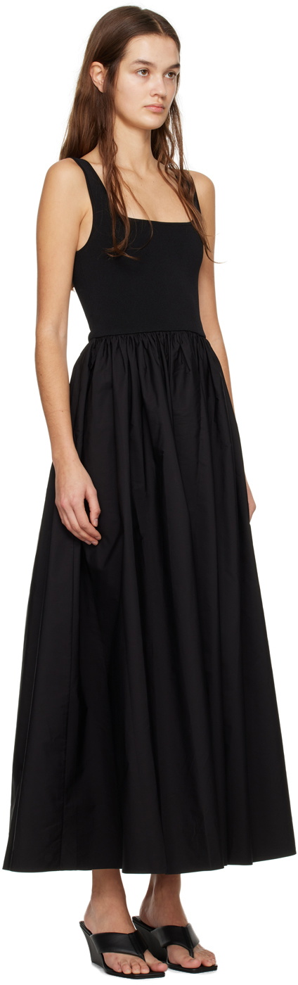 Matteau Black Paneled Maxi Dress