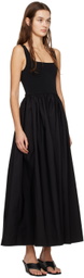Matteau Black Paneled Maxi Dress