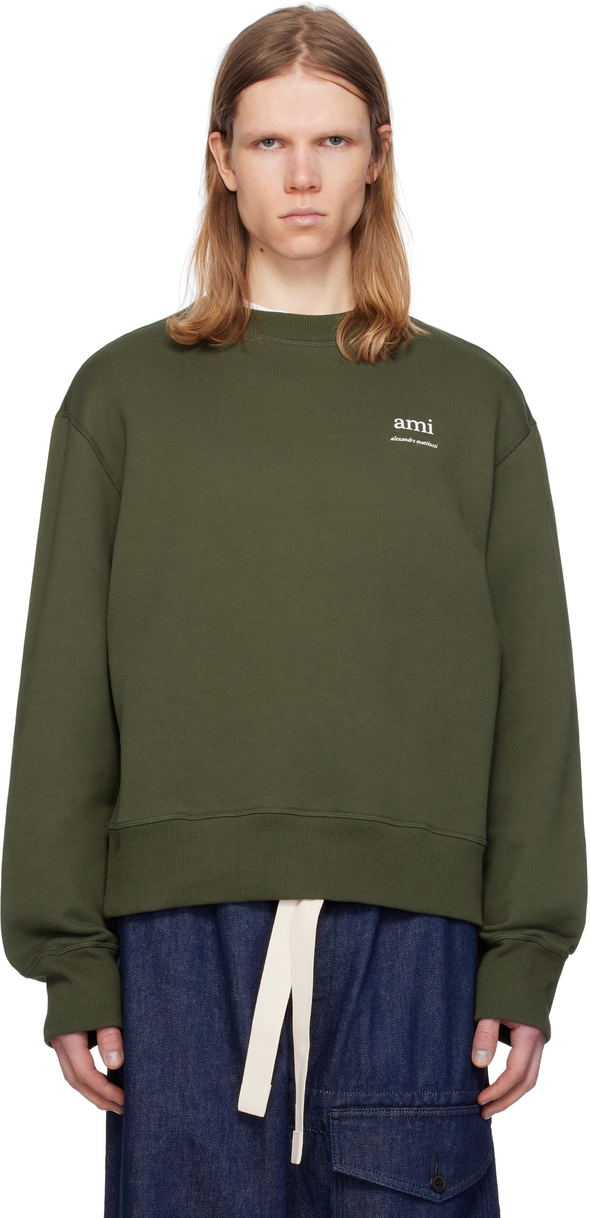 AMI Paris Pink Ami de Cœur Sweatshirt AMI AMI Paris Pink Ami de Cœur Sweatshirt AMI