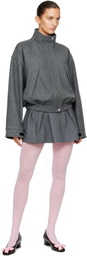 Sandy Liang Gray Papas Jacket