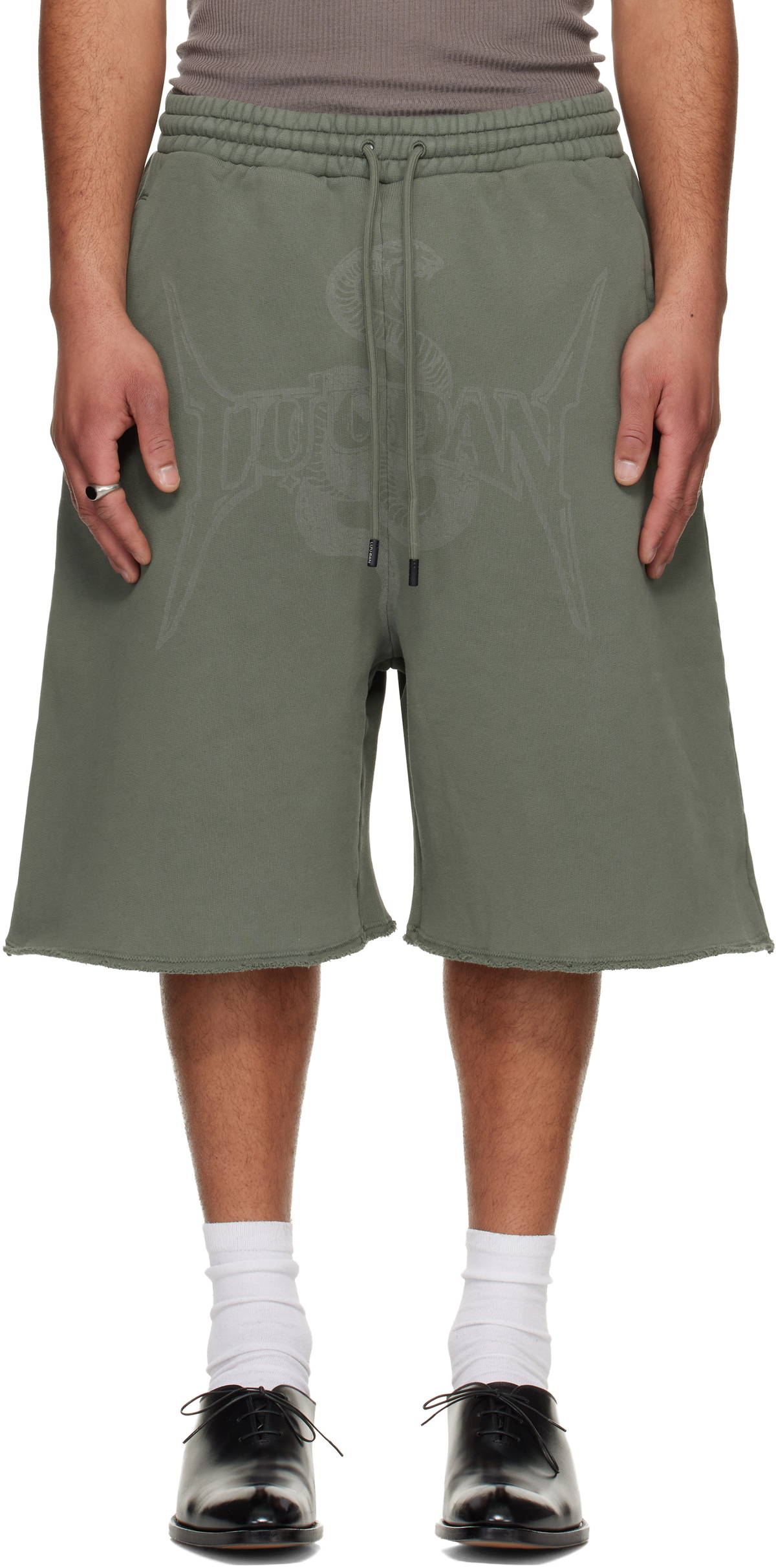 LU'U DAN Green Zoku Shorts