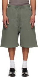LU'U DAN Green Zoku Shorts